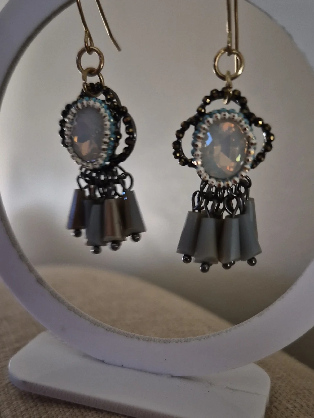 Hildie & Jo Vintage Inspired Beaded Drop Earrings